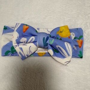 Little Sleepies Bunny Patch Bow NWOT Easter Headband OS
